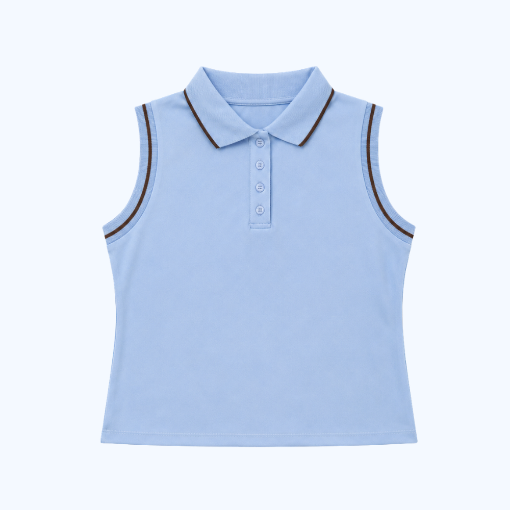 BLUSA TIPO POLO SIN MANGAS LV2763