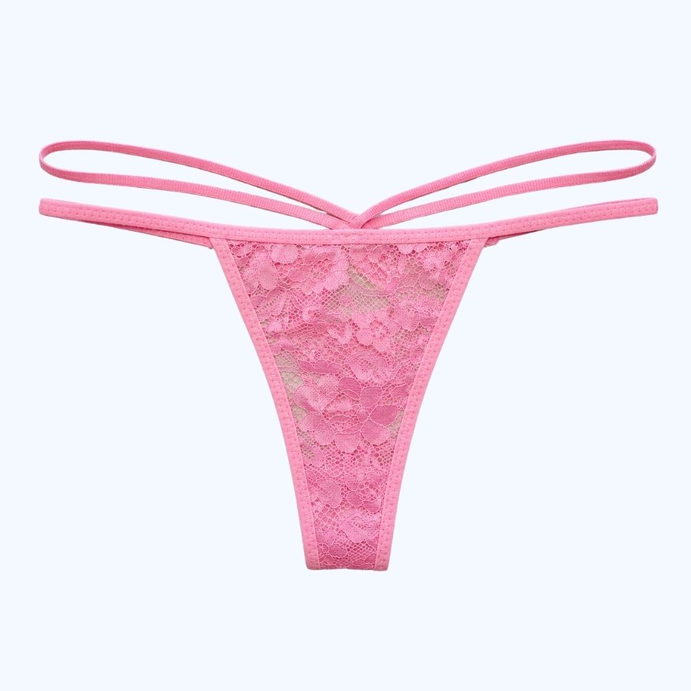 TANGA DE ENCAJE FLORAL 25003
