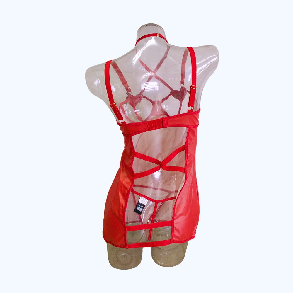 BABY DOLL VINIPIEL CORAZONES Y LENTEJUELAS 4583