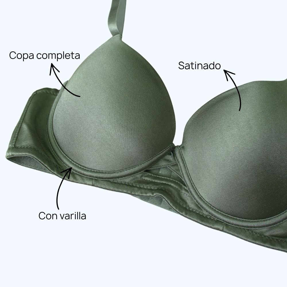 BRASSIER SATINADO COPA D 6806
