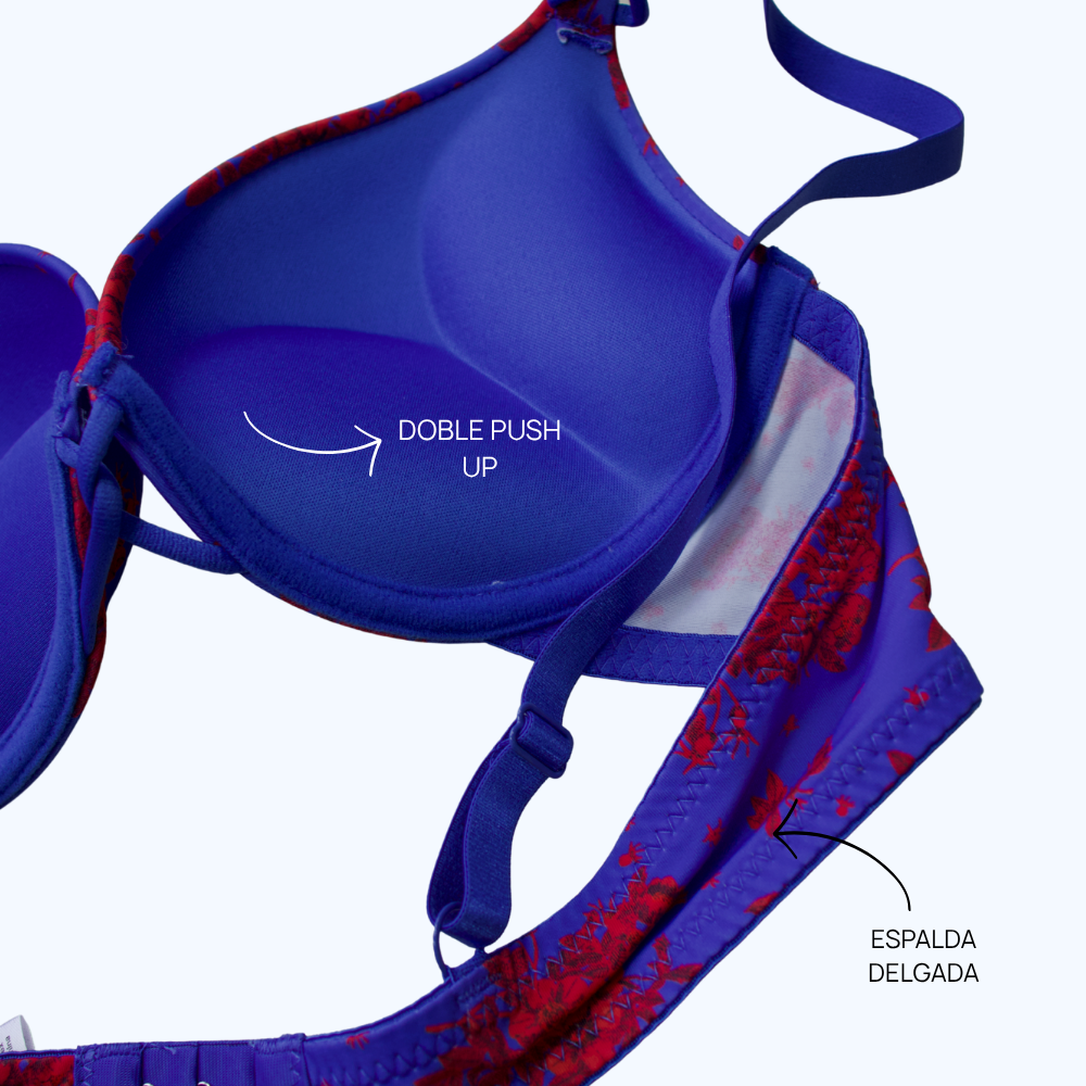 BRASSIER ESTAMPADO DOBLE PUSH-UP IB1290P