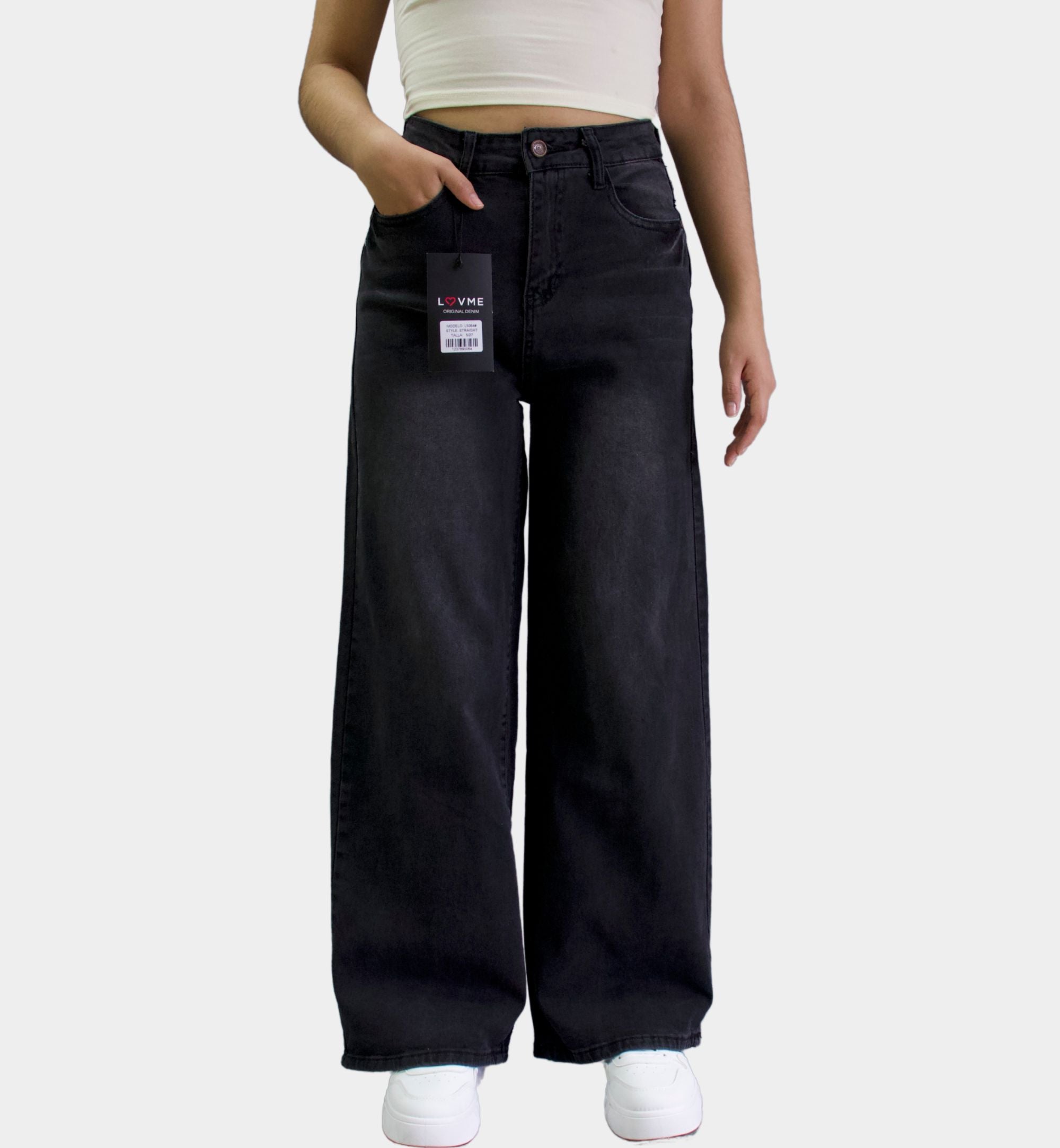 JEANS RECTO NEGRO LV5064