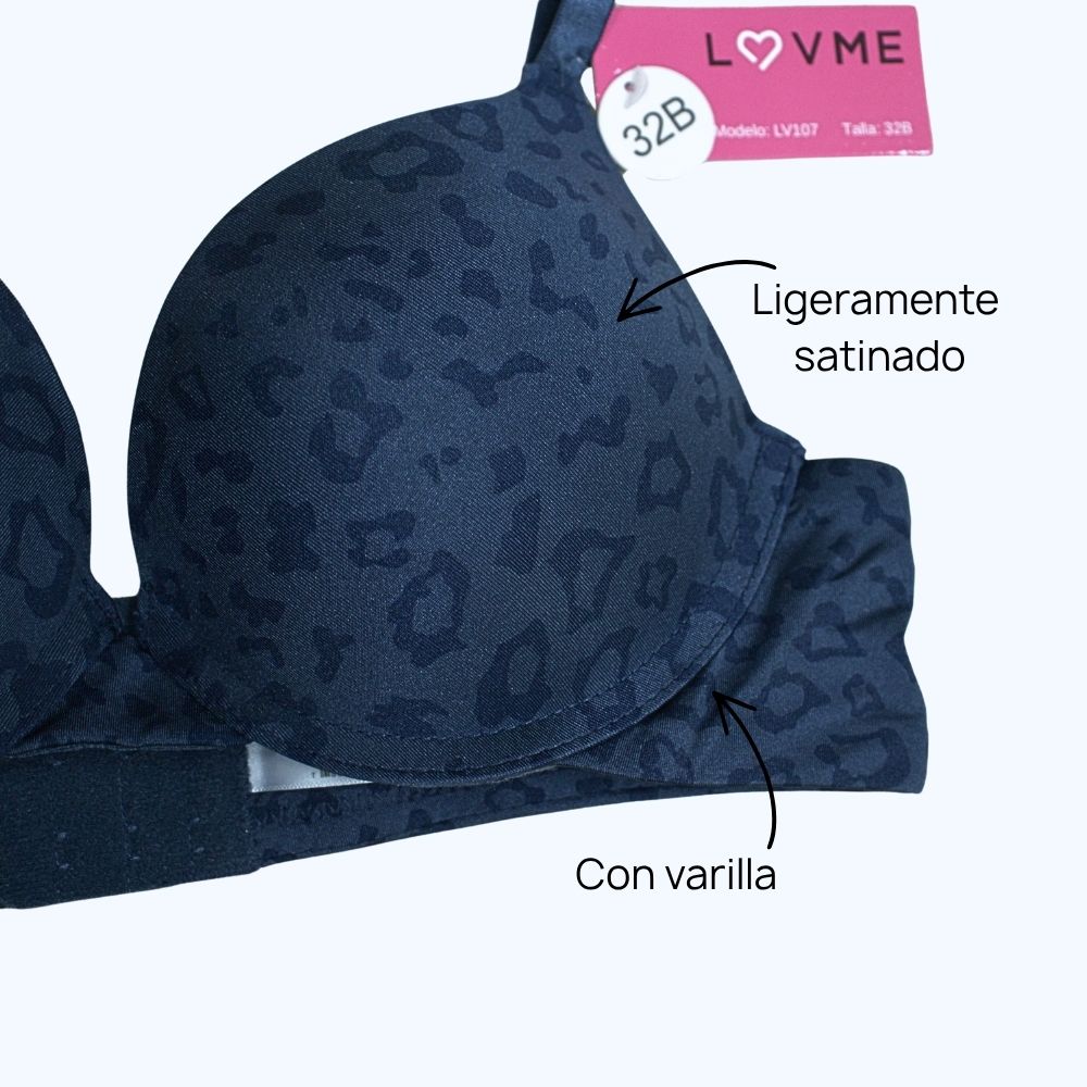 BRASSIER ESTAMPADO DOBLE PUSH-UP LV107