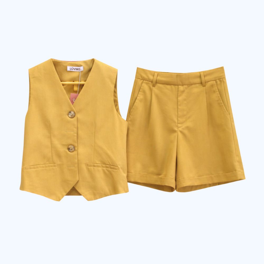 CONJUNTO CHALECO Y SHORT LV110715