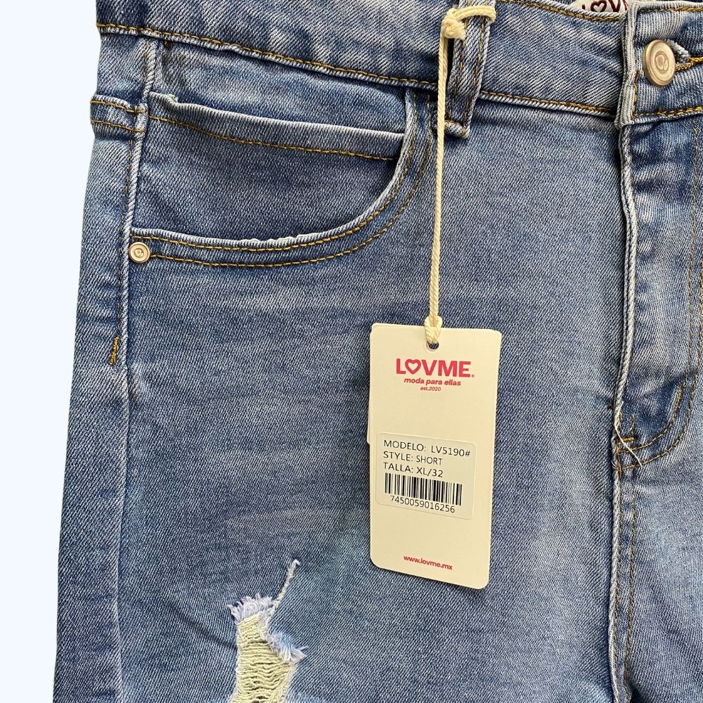 SHORT CON RASGADOS LV5190