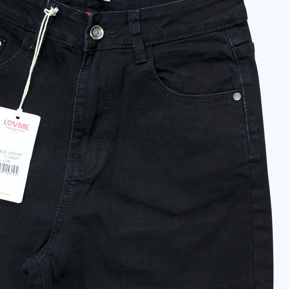 JEANS NEGRO ESTILO RECTO LV5310