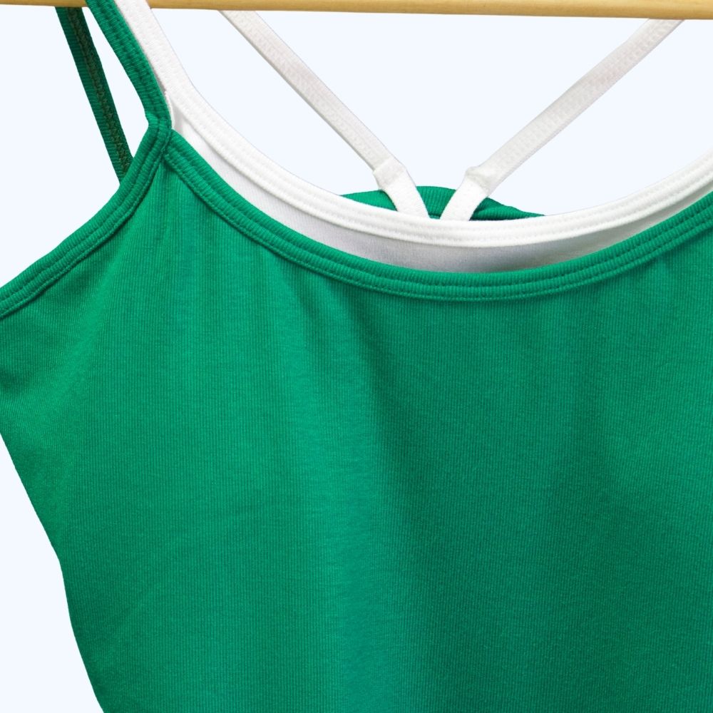 BLUSA DOBLE TIRANTE CON COPAS LV62720