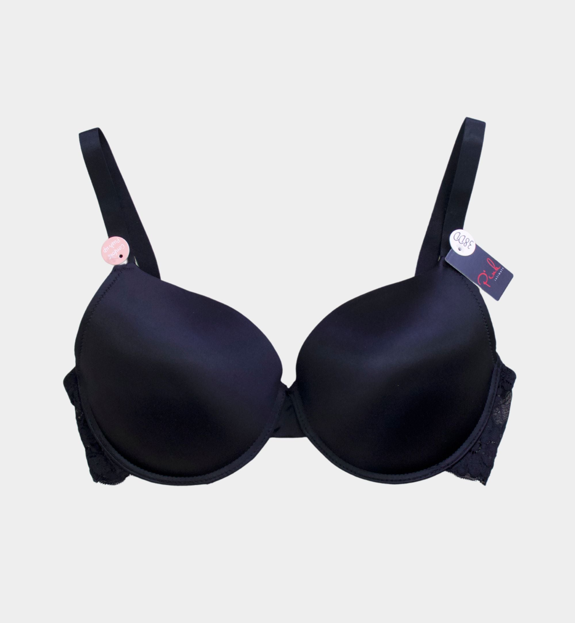 BRASSIER SATINADO CON ENCAJE COPA D Y DD PI0784B