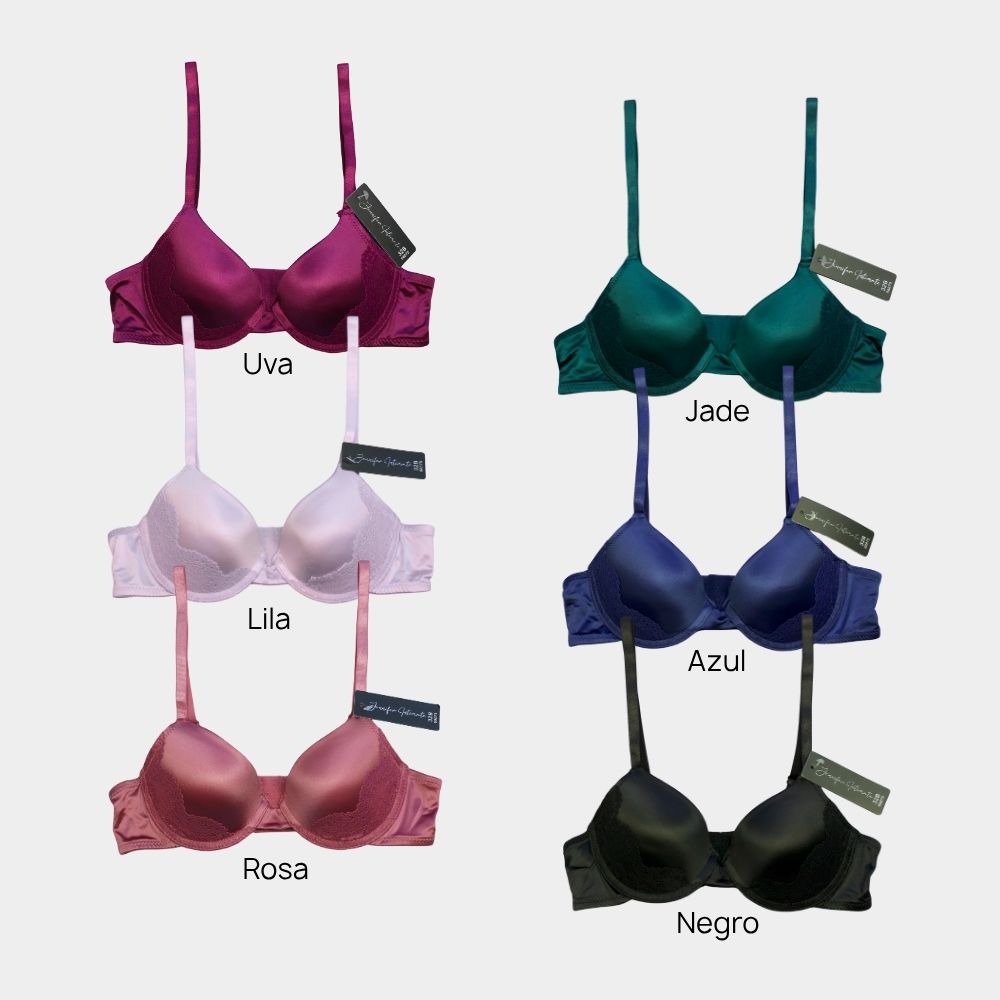 BRASSIER SATINADO CON ENCAJE 68875