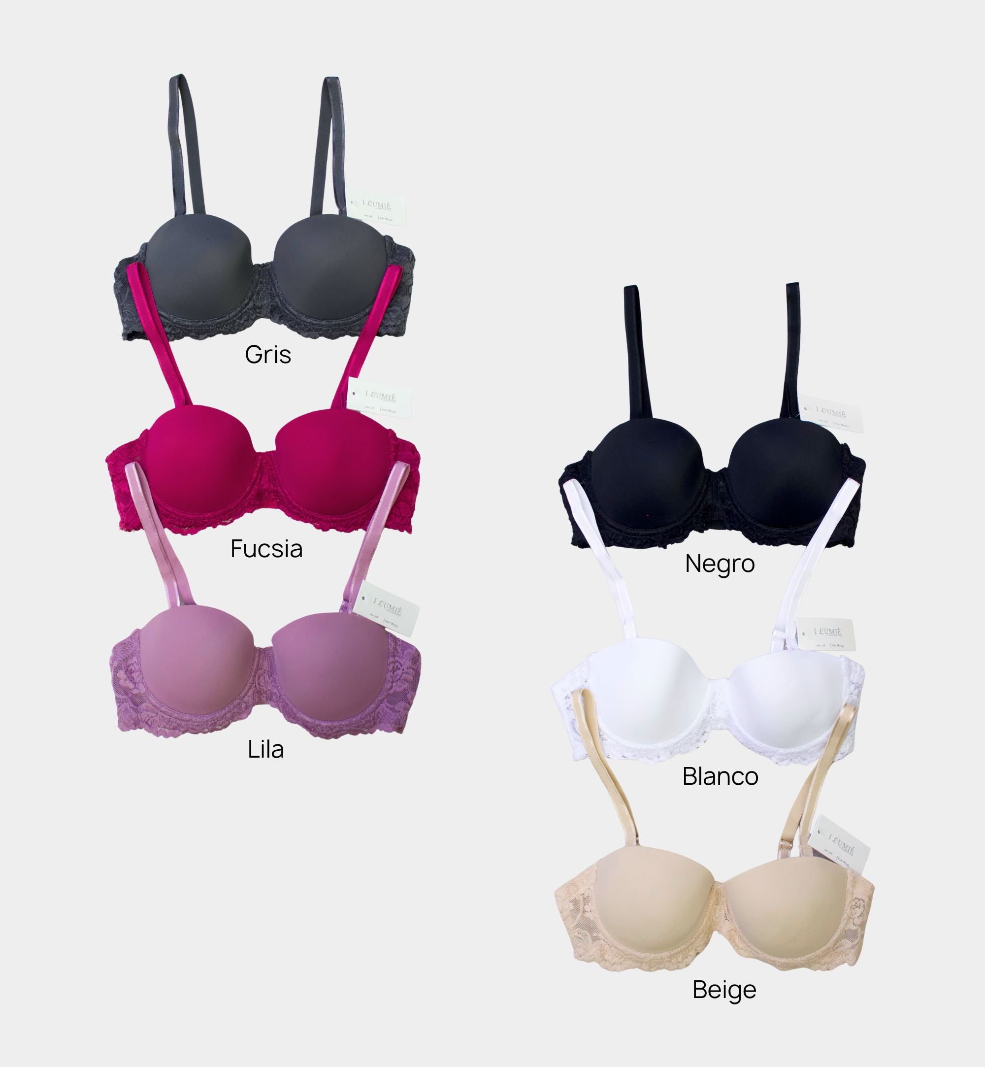 BRASSIER STRAPLESS CON ENCAJE IB7393