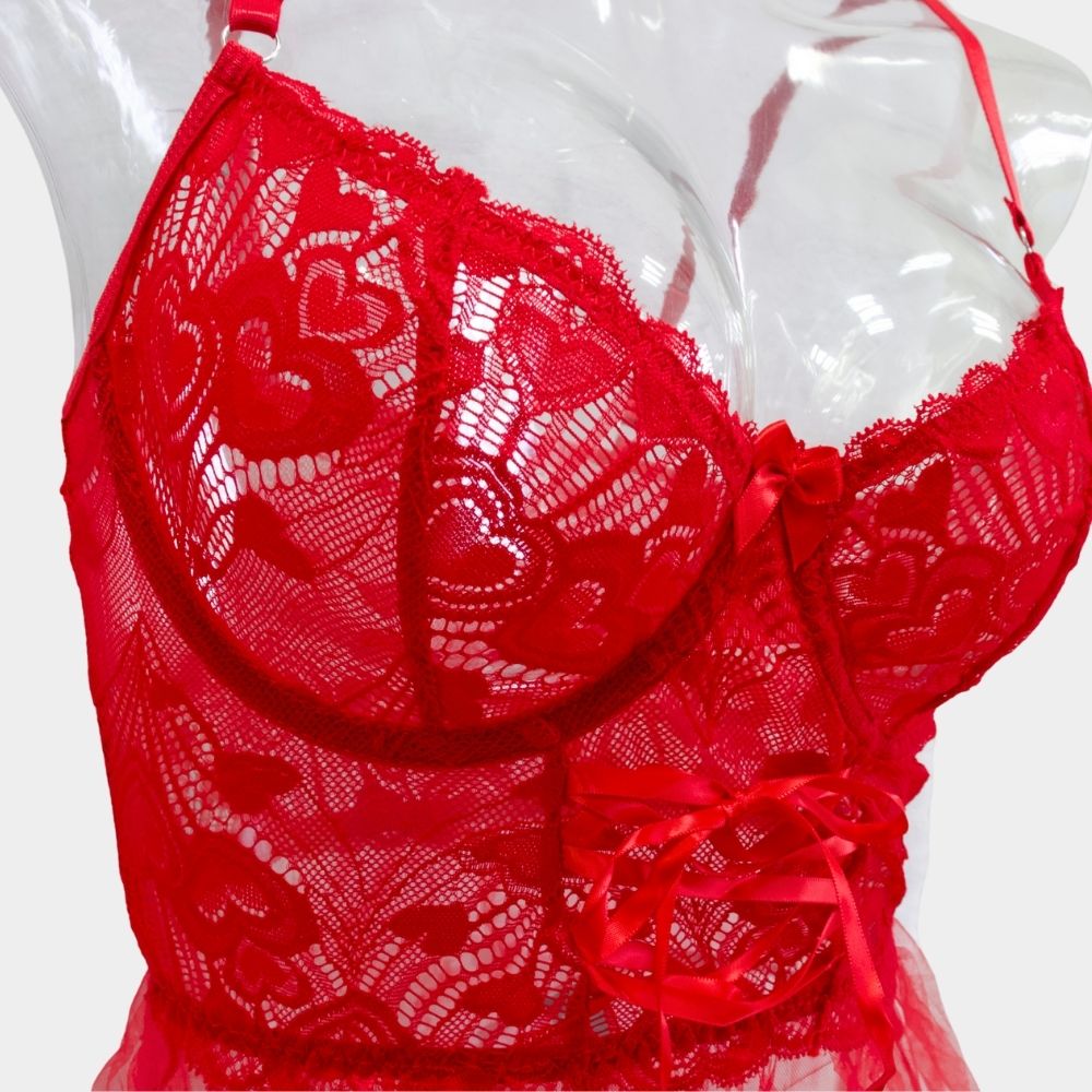 COORDINADO-VESTIDO ROJO 4405