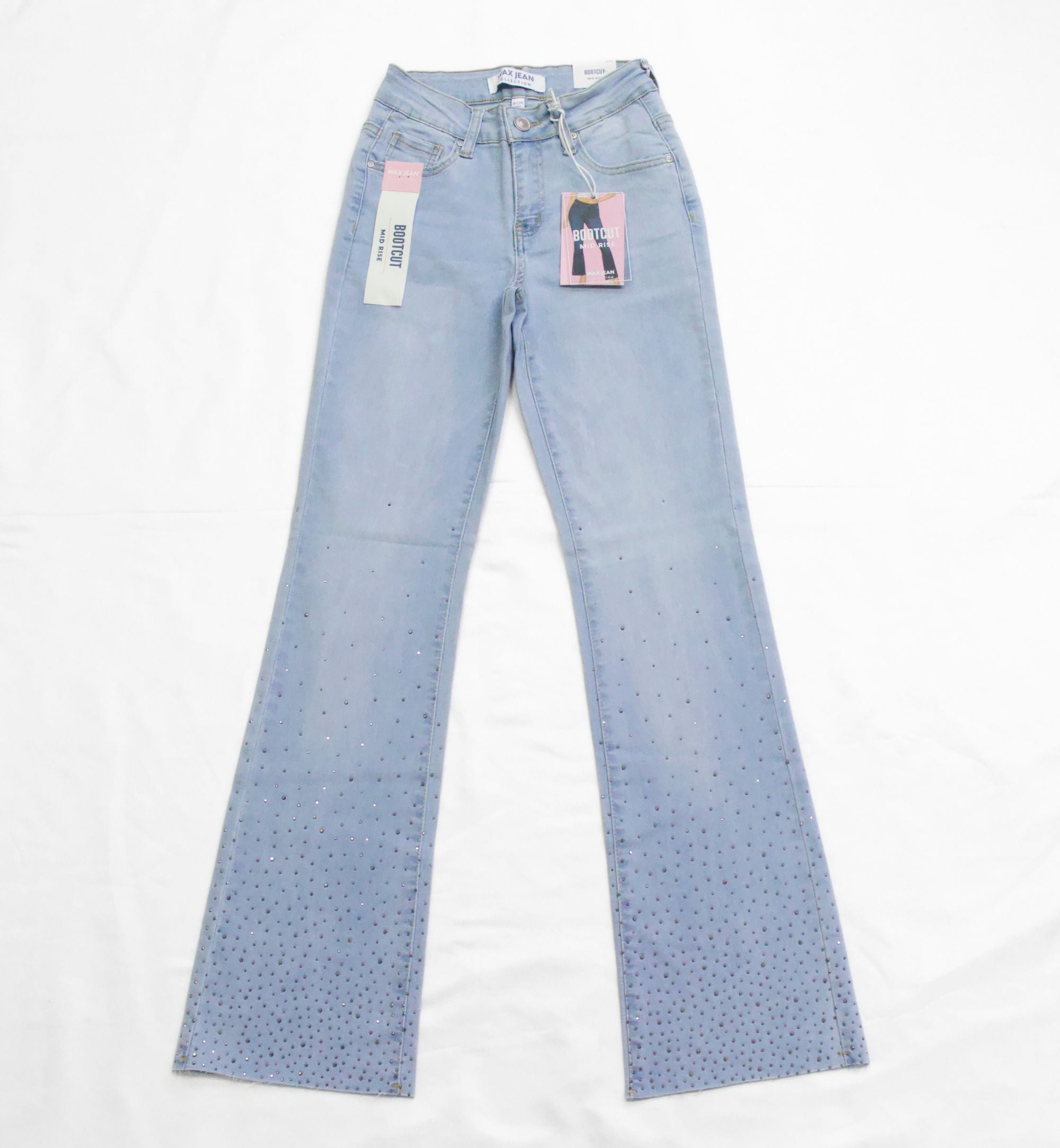 JEANS BOOTCUT CON PEDRERÍA 90356