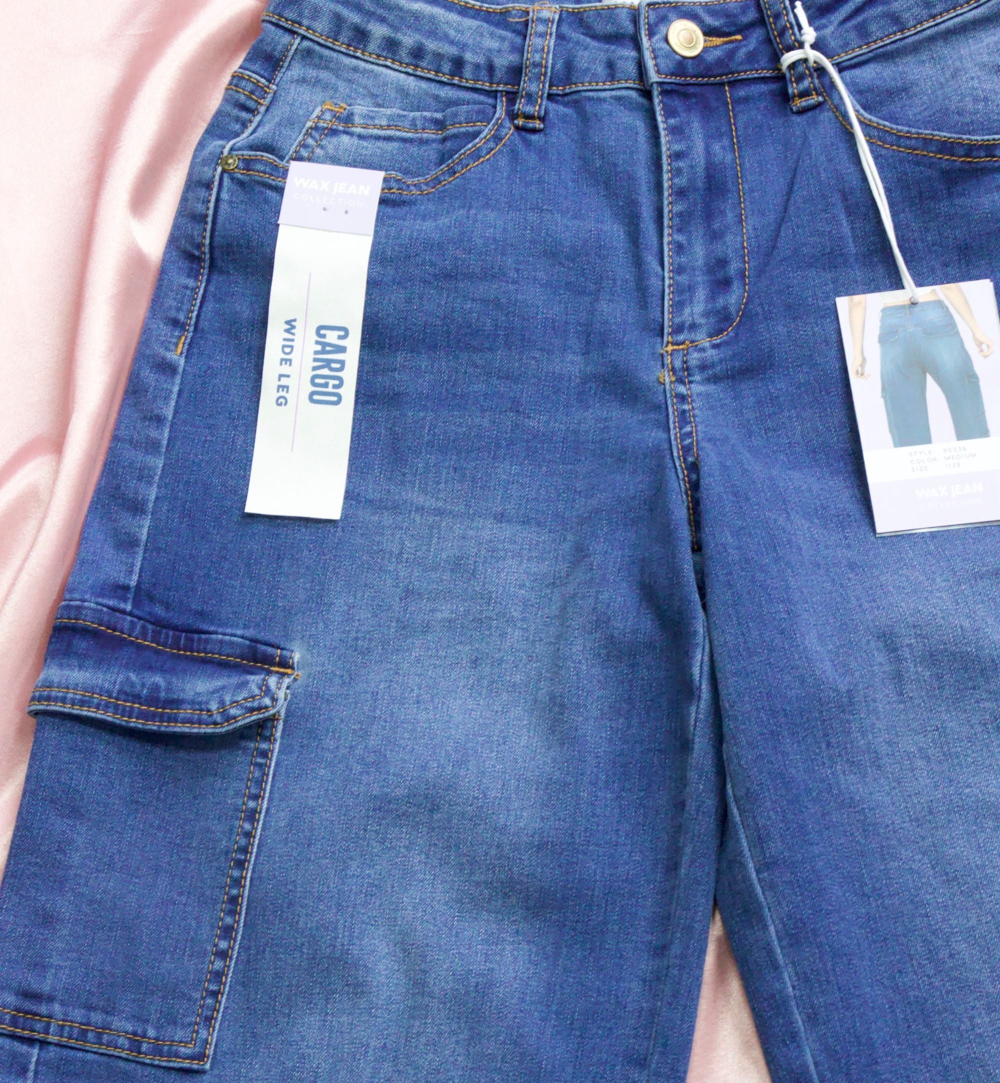 JEANS TIPO CARGO Y WIDE LEG 90336