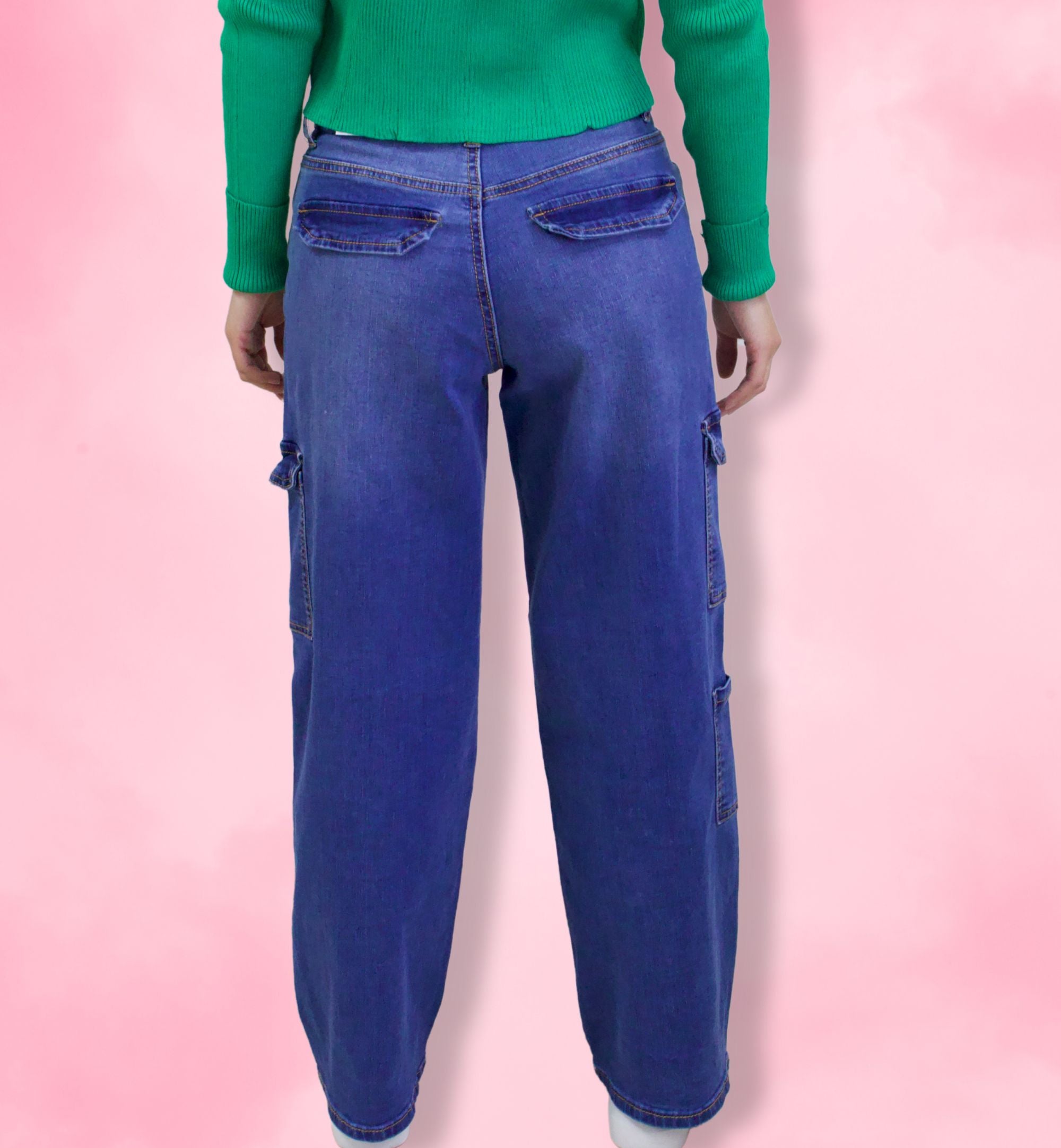 JEANS TIPO CARGO Y WIDE LEG 90336