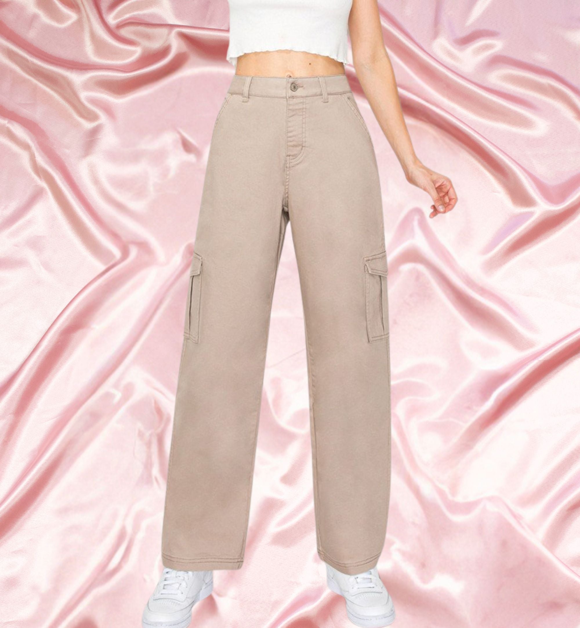 PANTALÓN CARGO Y WIDE LEG 90339 OFF