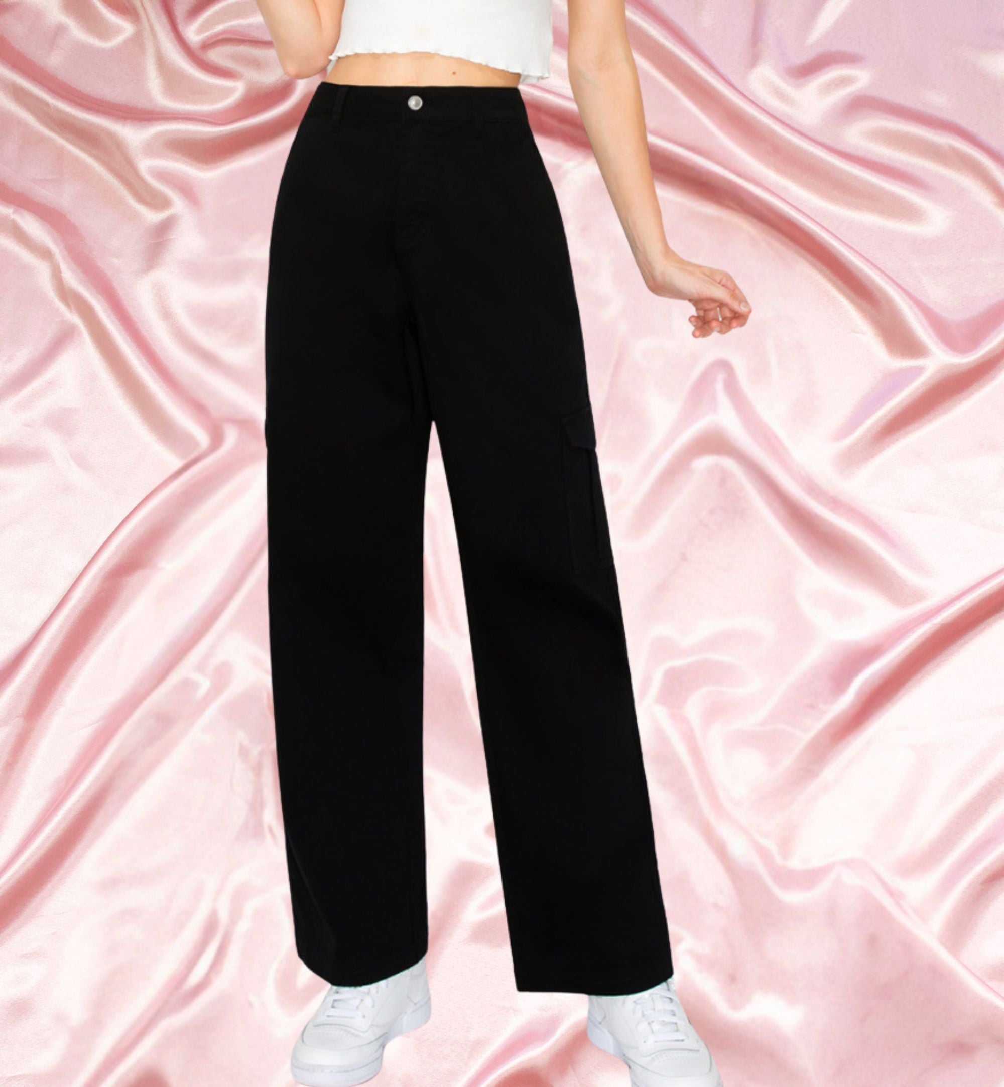PANTALÓN CARGO Y WIDE LEG 90339 OFF