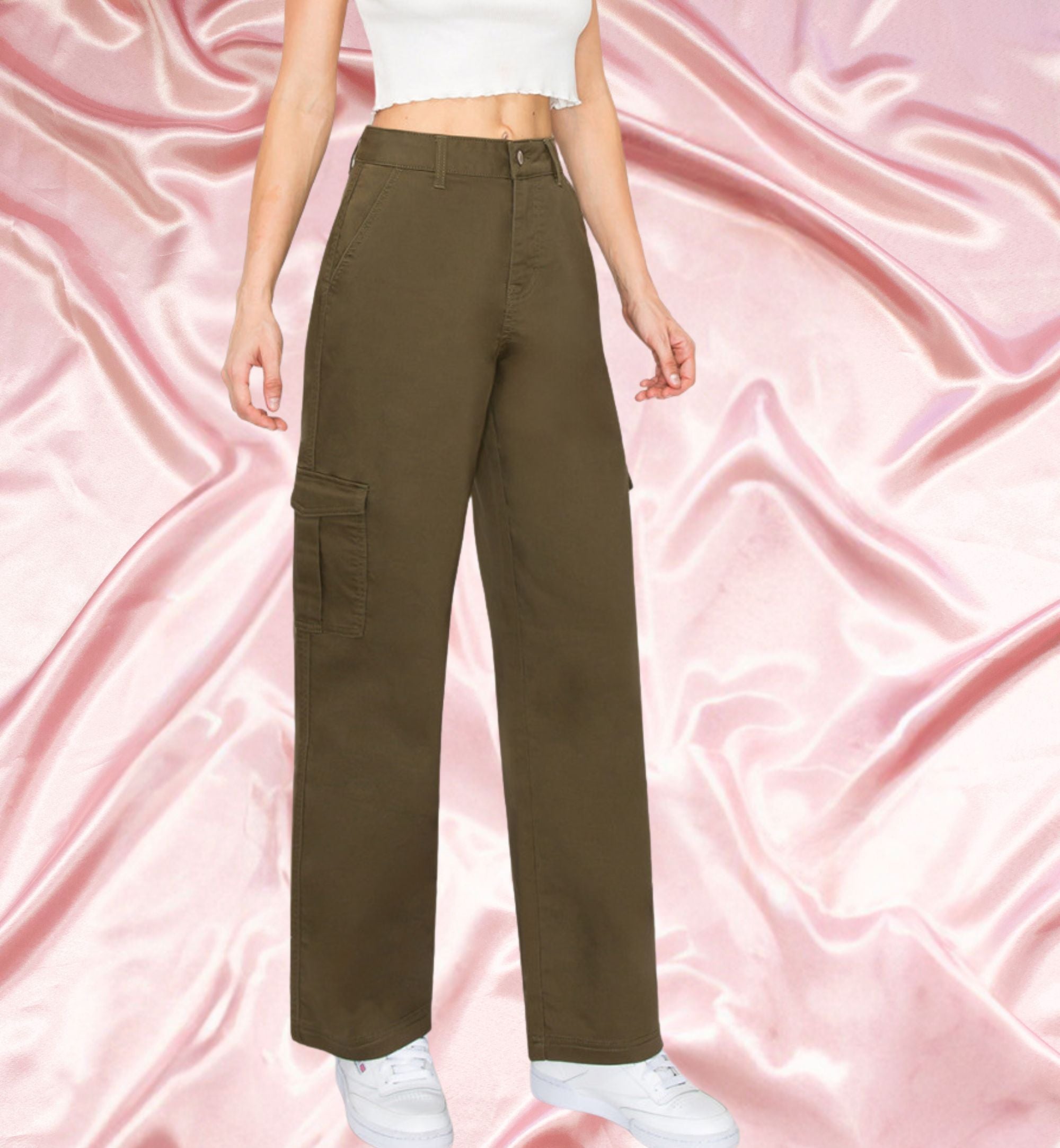 PANTALÓN CARGO Y WIDE LEG 90339 OFF
