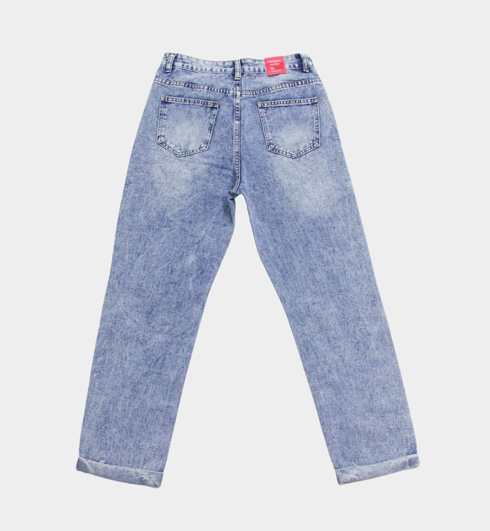 PANTALÓ MOM CON DESTRUCCIÓN LV90027 OFF
