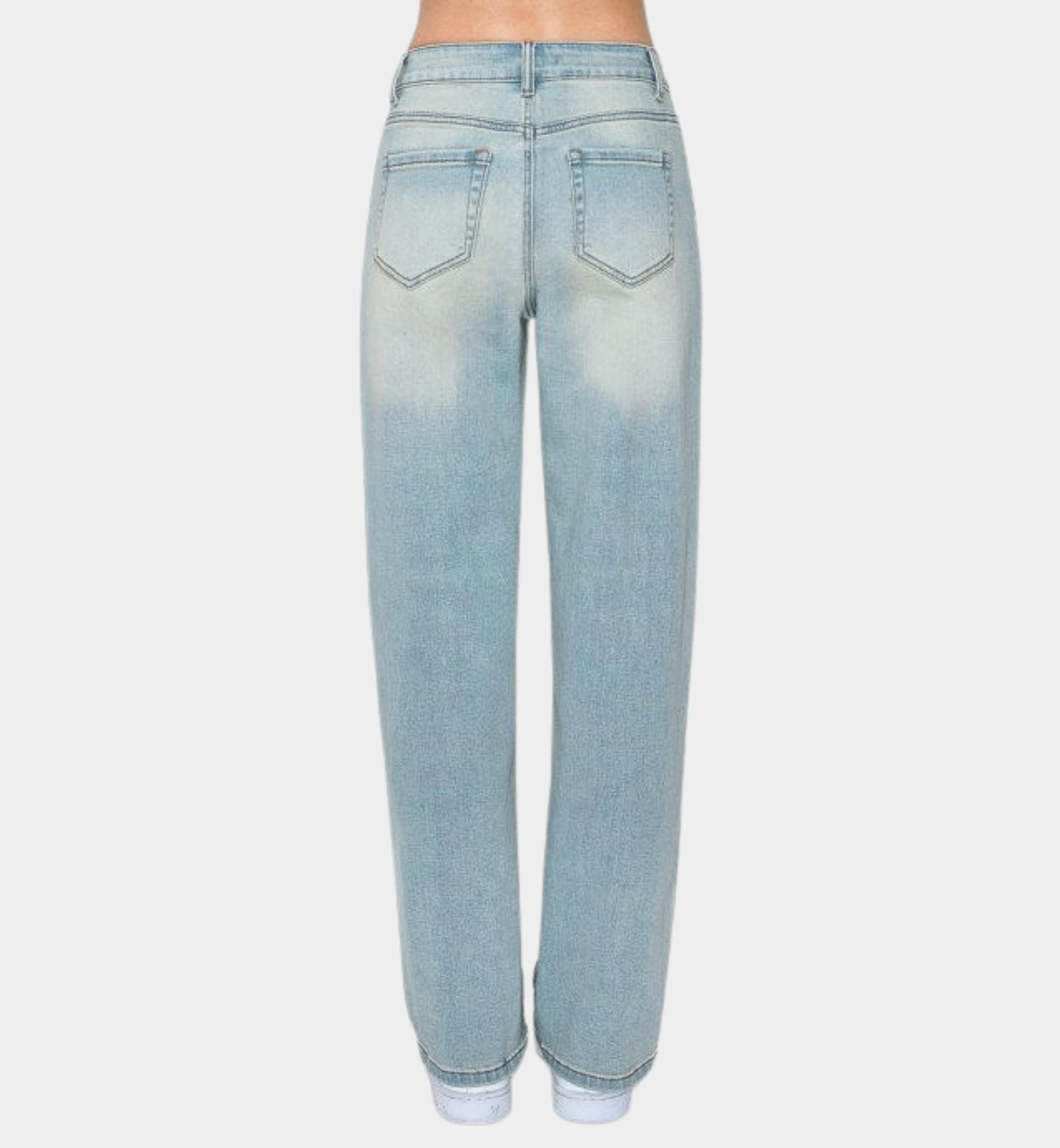 JEANS HOLGADO Y RECTO DESLAVADO VINTAGE 90379