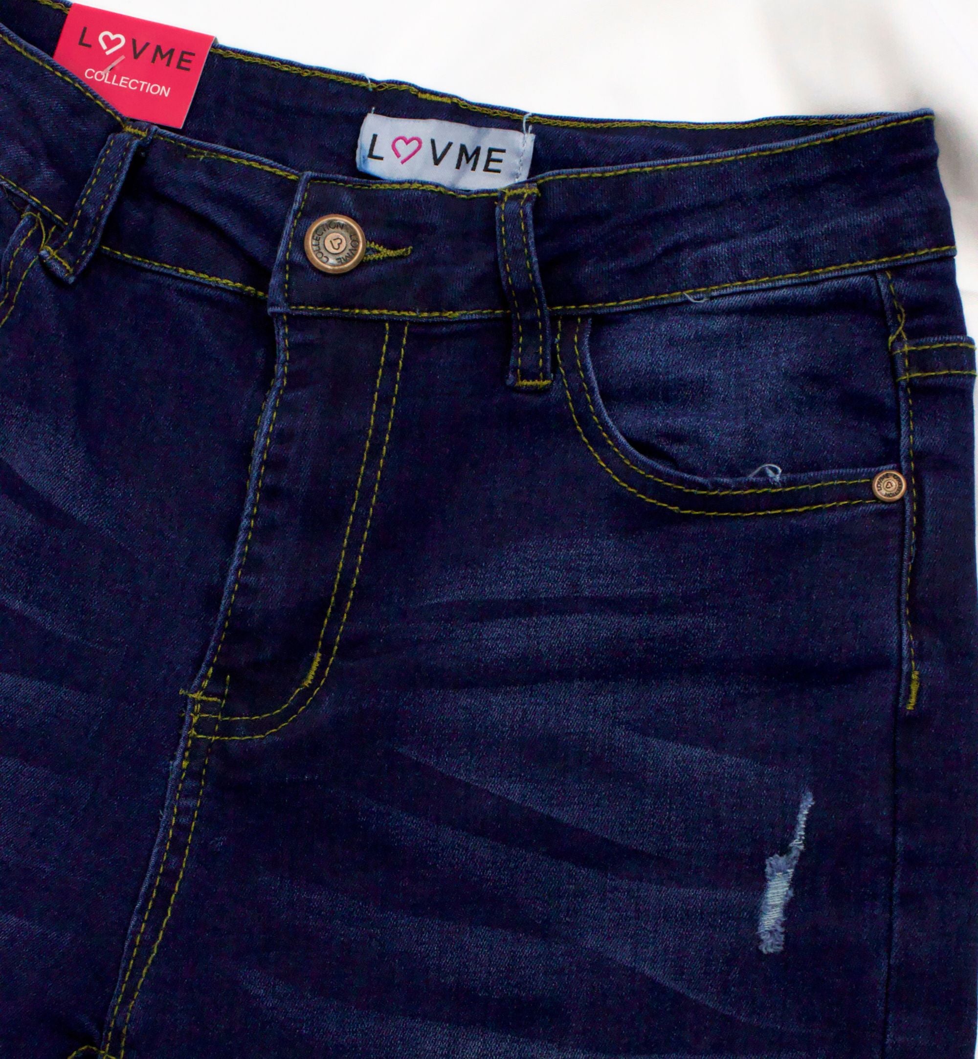 PANTALÓN SKINNY CON DESTRUCCIÓN LV90002 OFF