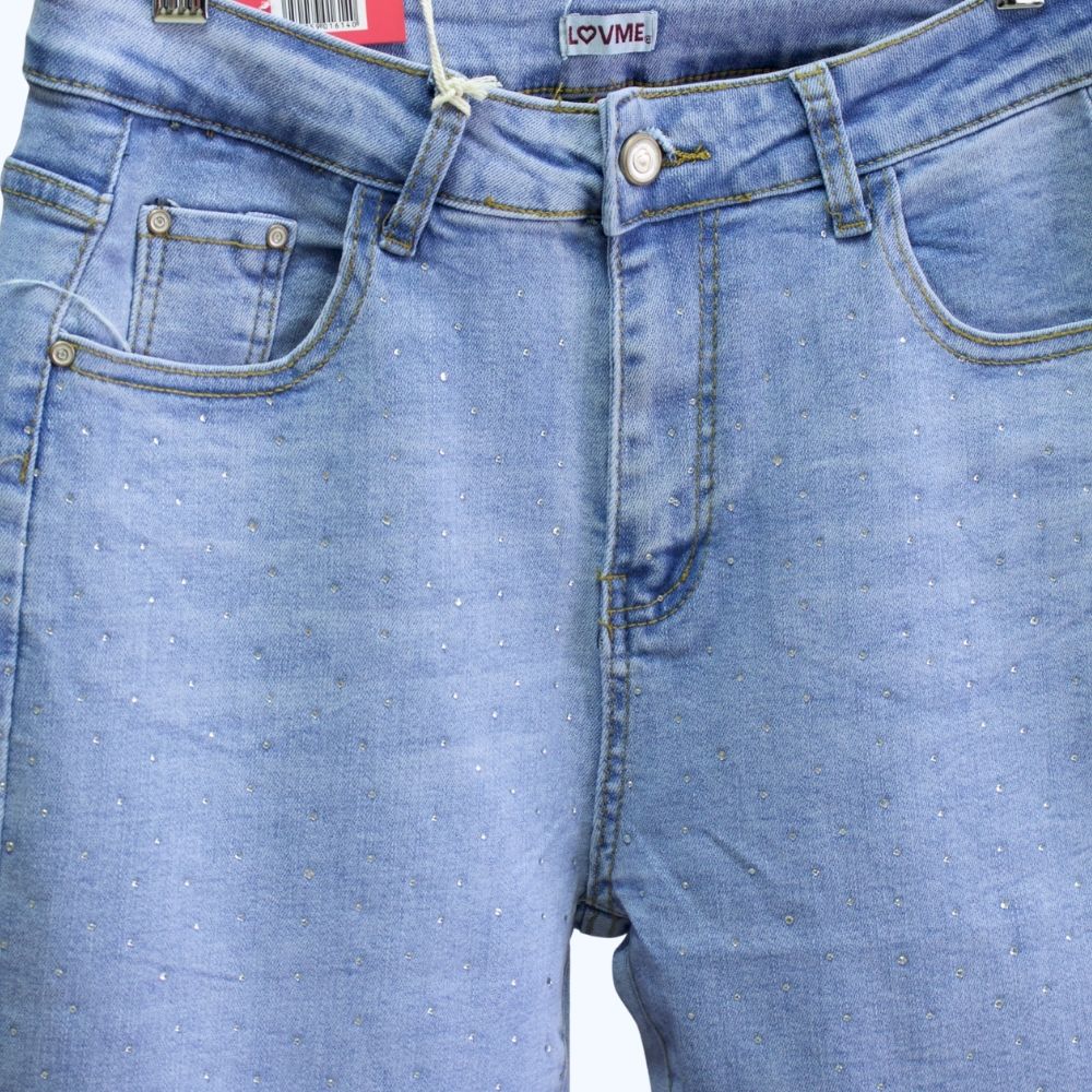 JEANS SKINNY LIGHT CON PEDRERÍA LV5179