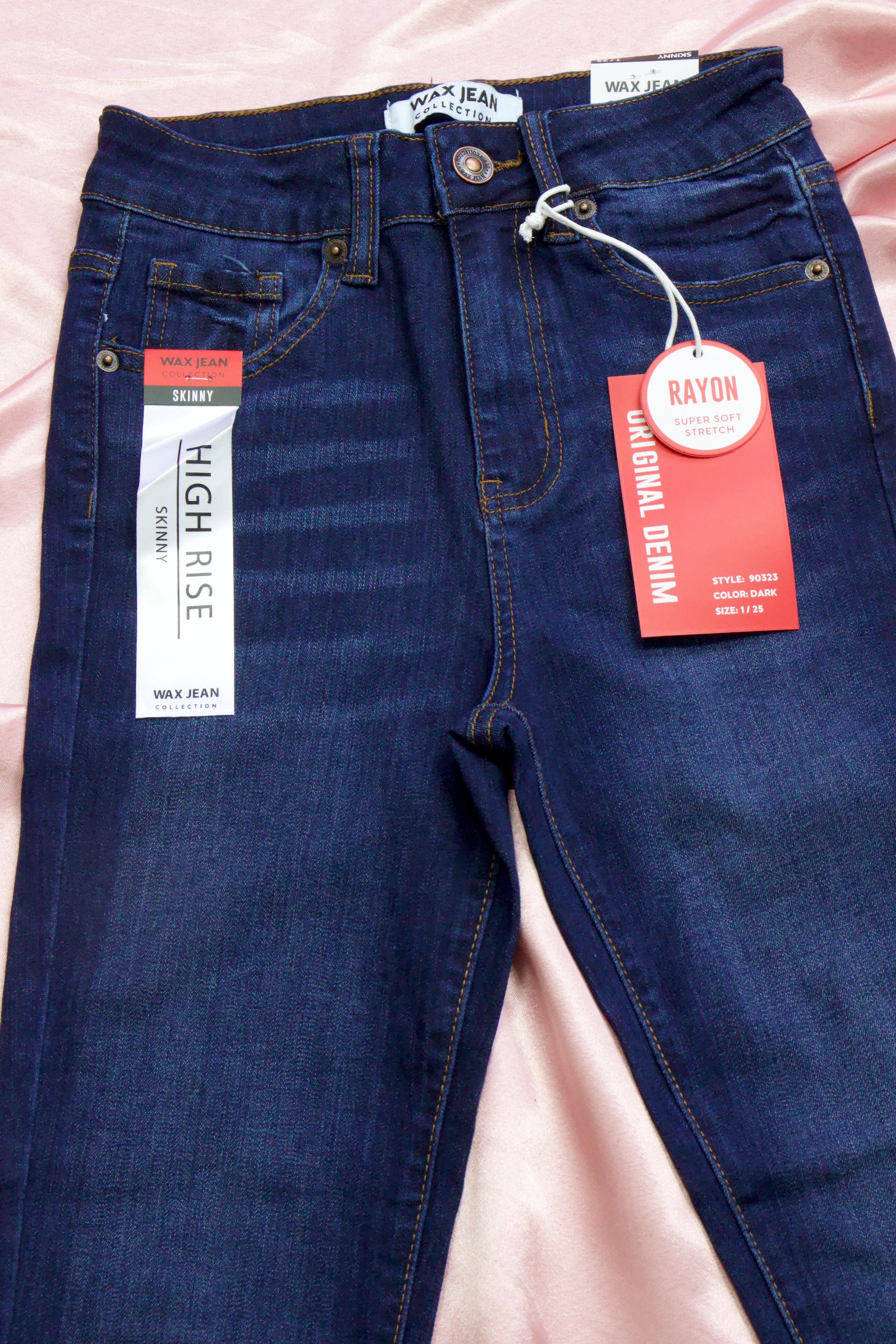 PANTALÓN SKINNY LISO TIRO ALTO 90323 OFF