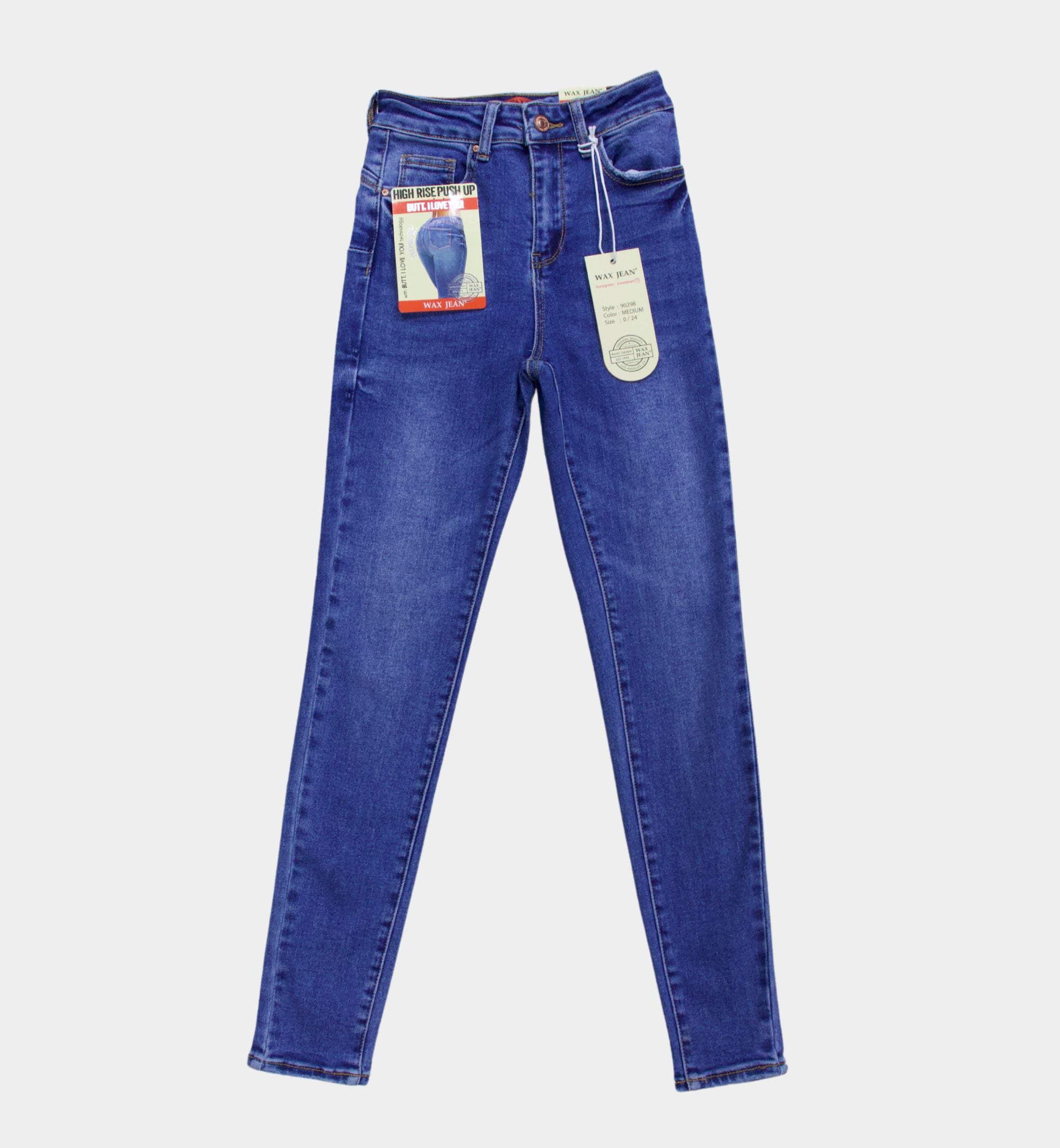 PANTALÓN SKINNY LISO TIRO ALTO 90298 OFF