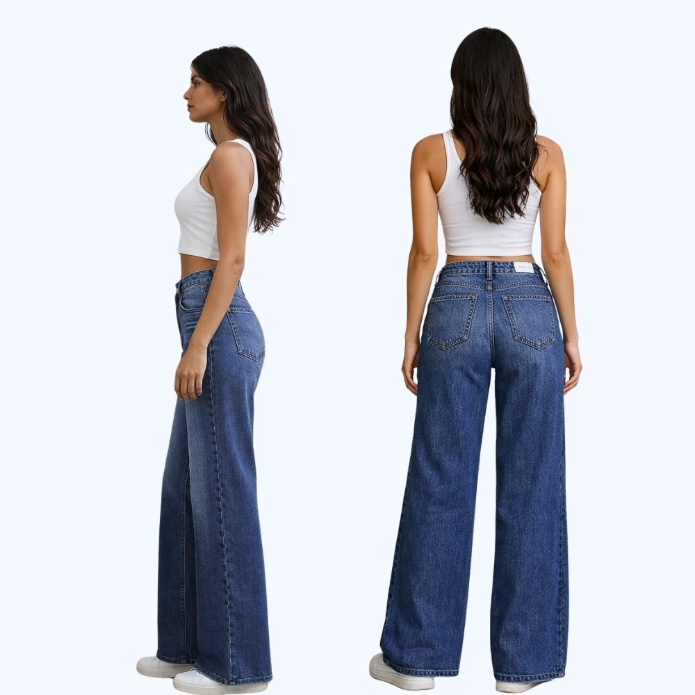 JEANS WIDE LEG CÓMODO 90418