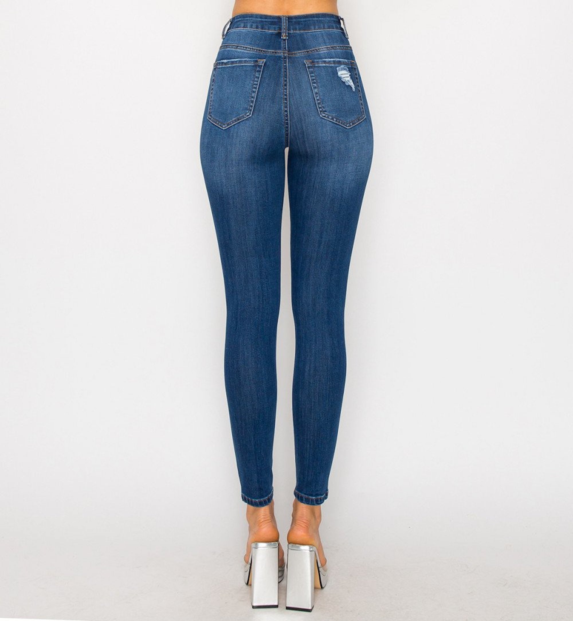 PANTALÓN SKINNY DETALLES DE RASGADO 90324 OFF