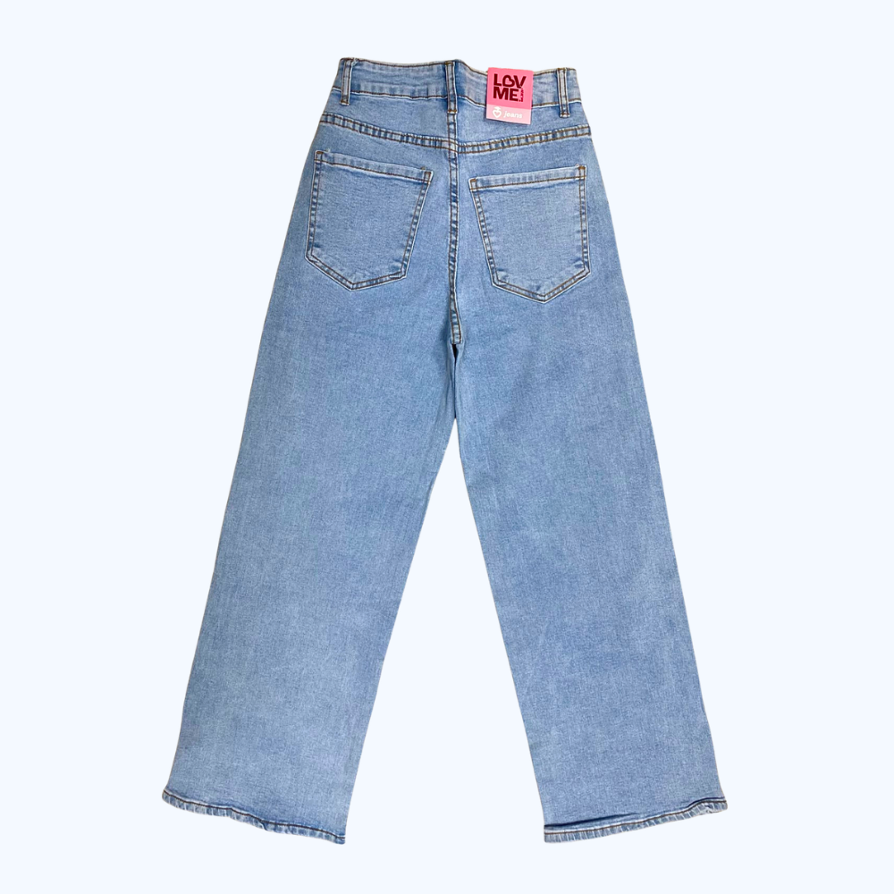 JEANS DETALLES DE MARIPOSAS Y PEDRERÍA LV5300