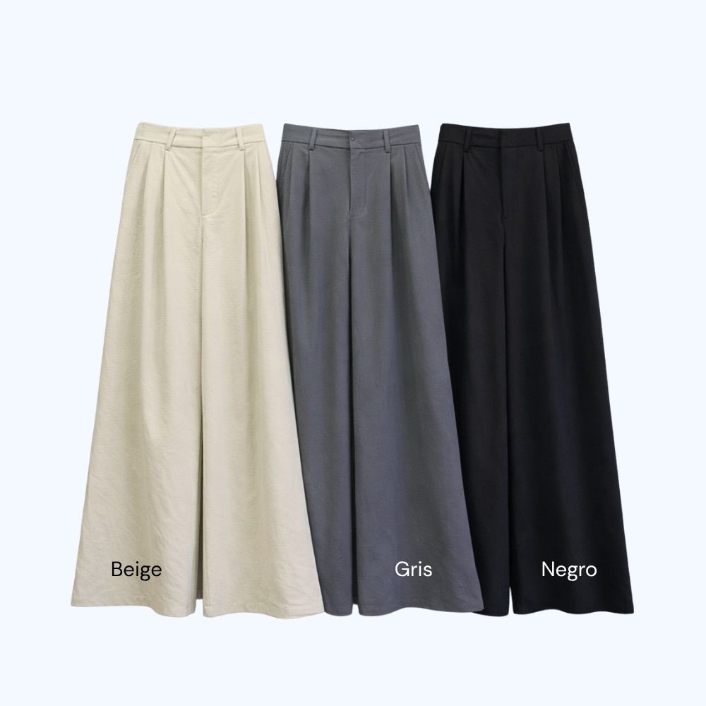 PANTALÓN EXTRA WIDE LEG TEXTURA LV2723