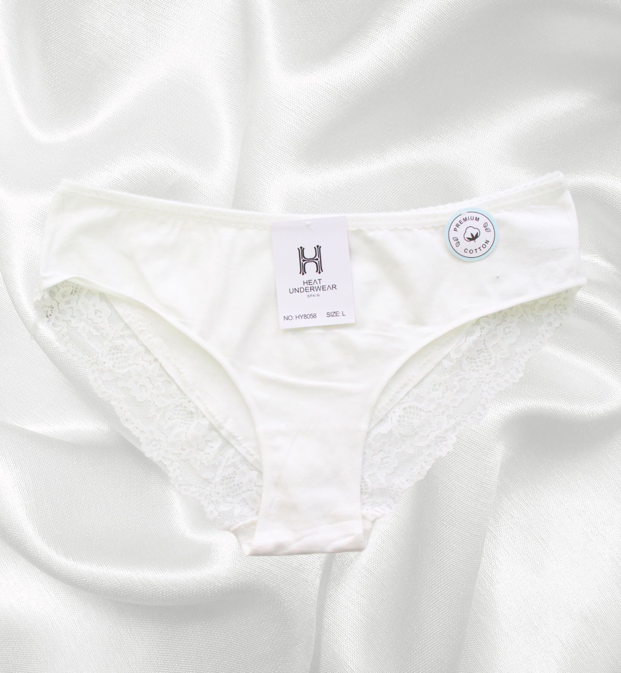 PANTY ALGODÓN CON DETALLES DE ENCAJE HY8058