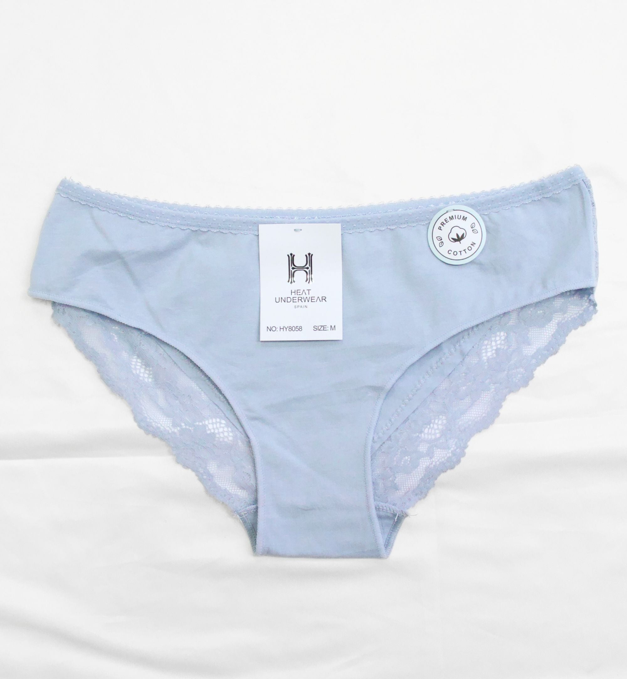 PANTY ALGODÓN CON DETALLES DE ENCAJE HY8058