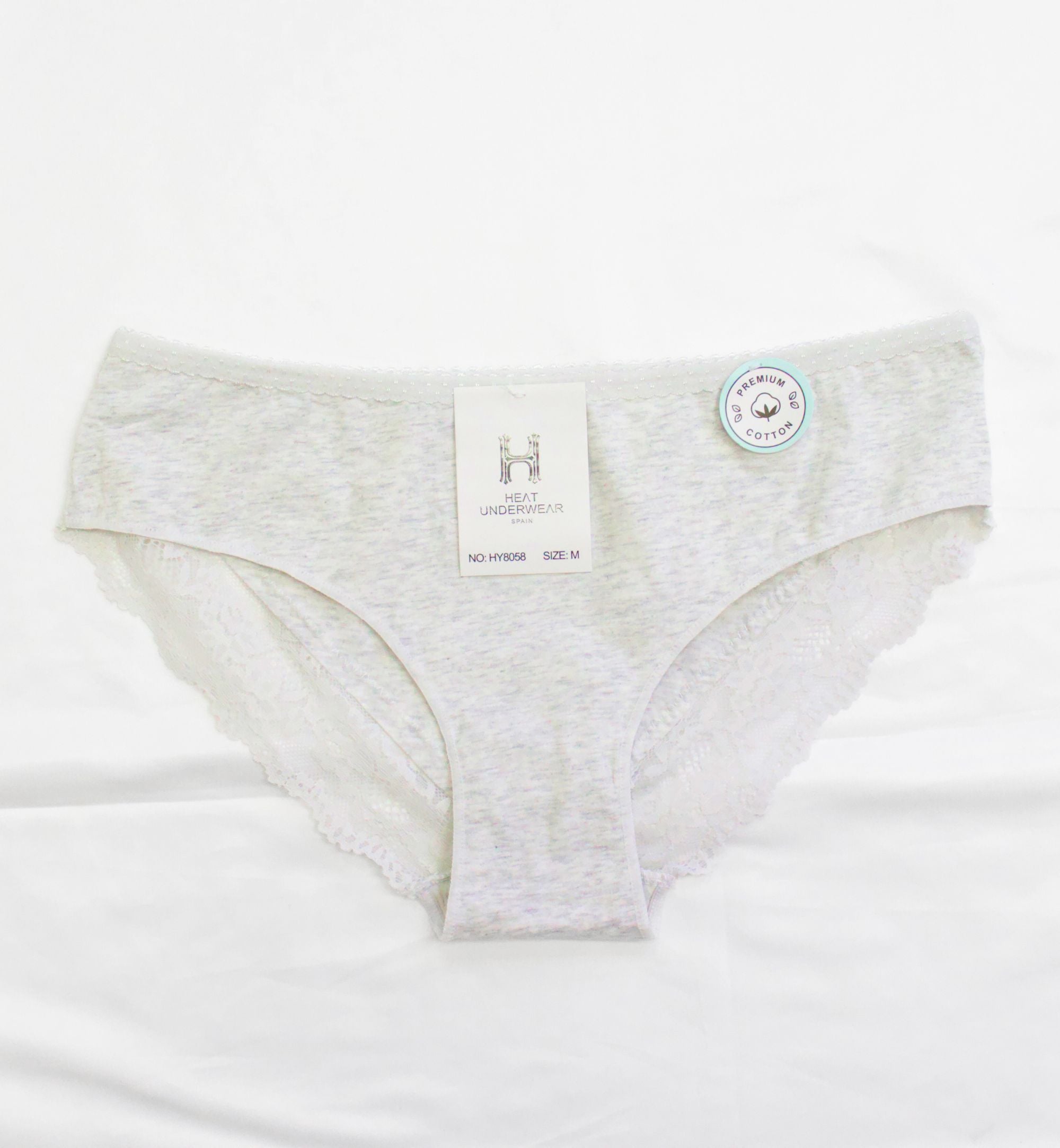 PANTY ALGODÓN CON DETALLES DE ENCAJE HY8058