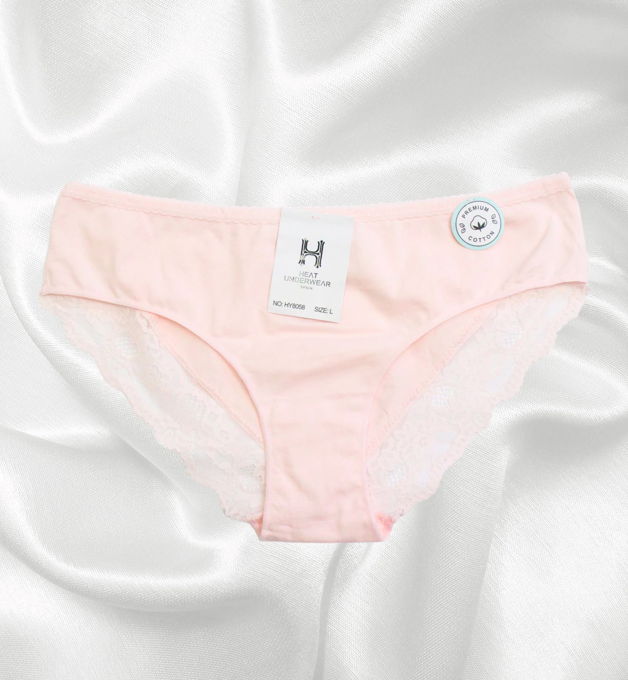 PANTY ALGODÓN CON DETALLES DE ENCAJE HY8058