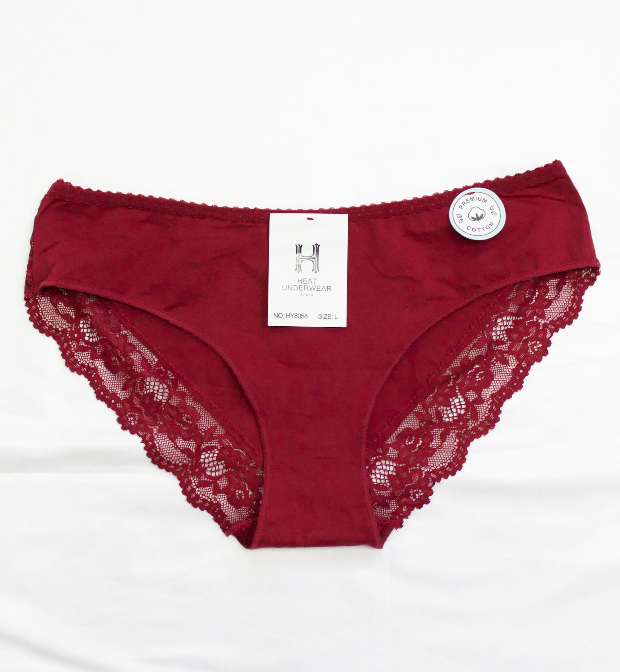 PANTY ALGODÓN CON DETALLES DE ENCAJE HY8058