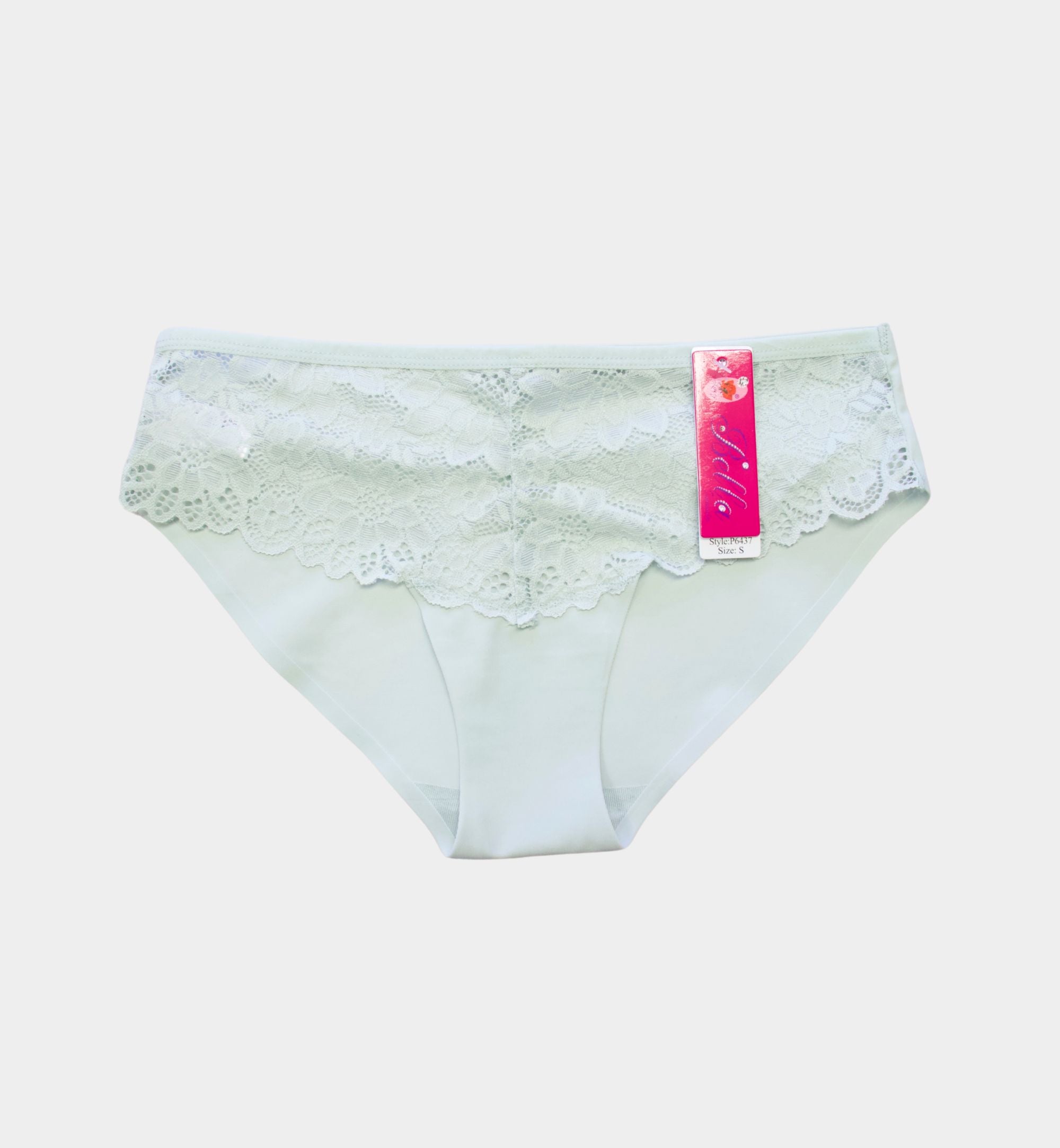 PANTY BIKINI SIN COSTURA CON ENCAJE P6437
