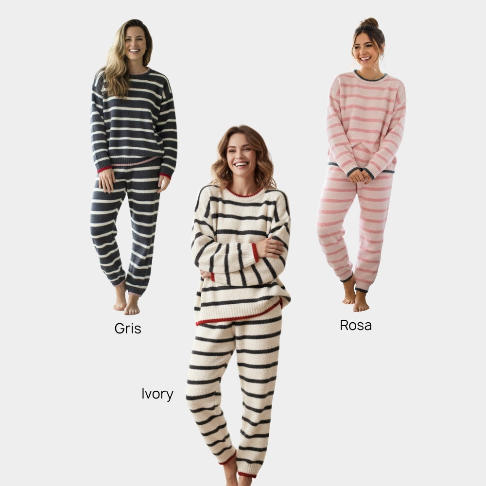 PIJAMA POLAR DE RAYAS LV252537