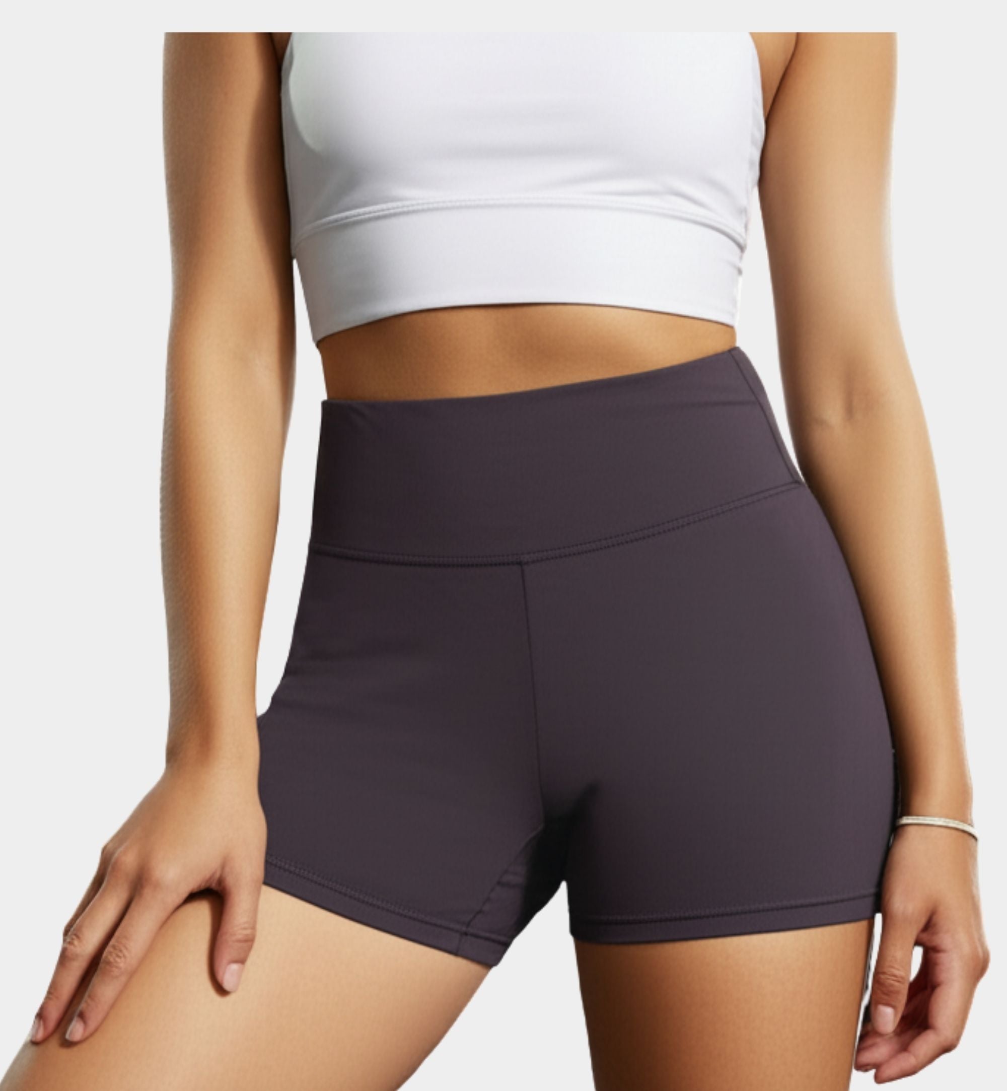SHORT SPORT LISO CINTURA ALTA PI0306