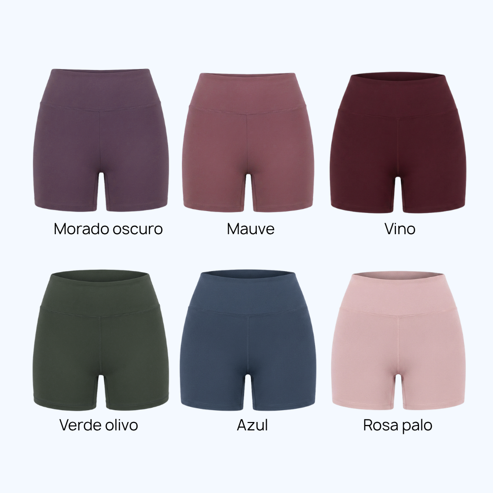 SHORT SPORT LISO CINTURA ALTA PI0306