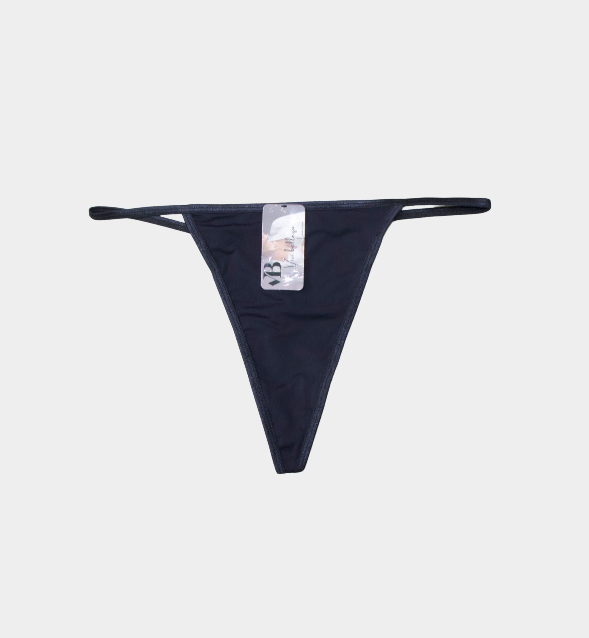 TANGA LISA CON ADORNOS METÁLICOS 22150