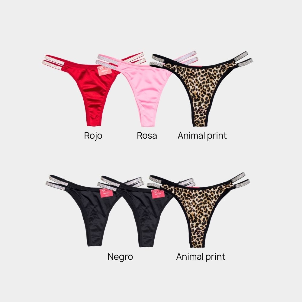 PANTY CACHETERO SATIN CON PEDRERÍA LV862P