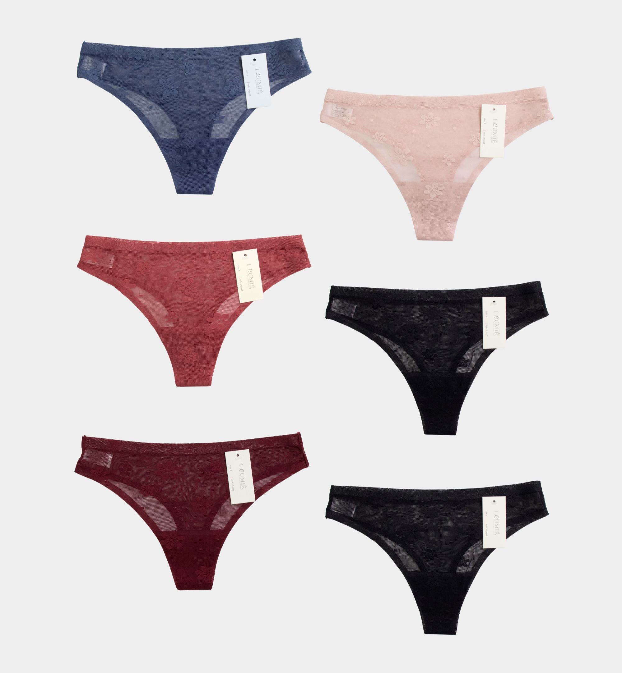 TANGA SIN COSTURA DE ENCAJE IP7353T