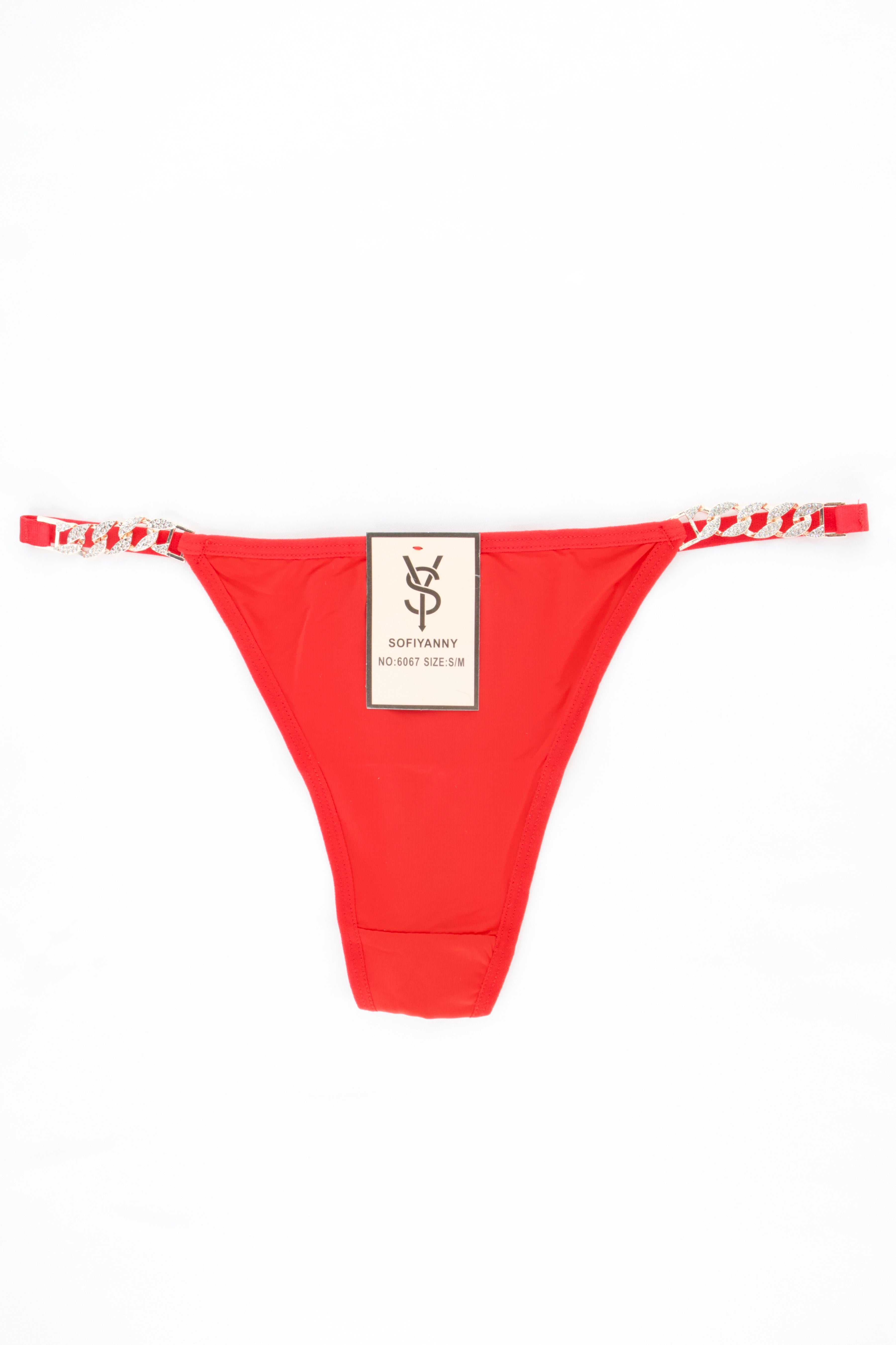 TANGA LISA DETALLE DE CADENA 6067