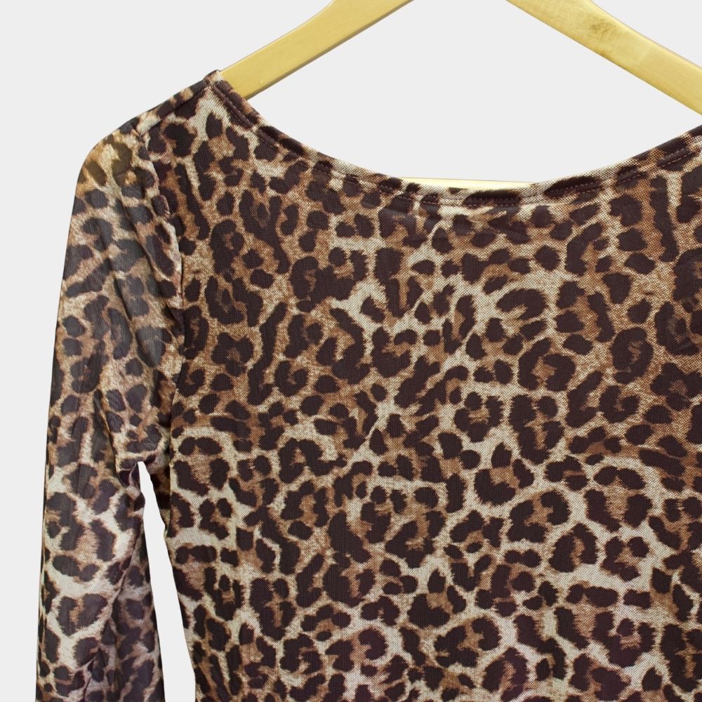 VESTIDO MESH DE ANIMAL PRINT LV641