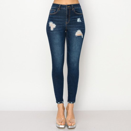 PANTALÓN SKINNY DISTRESSED 90302 OFF