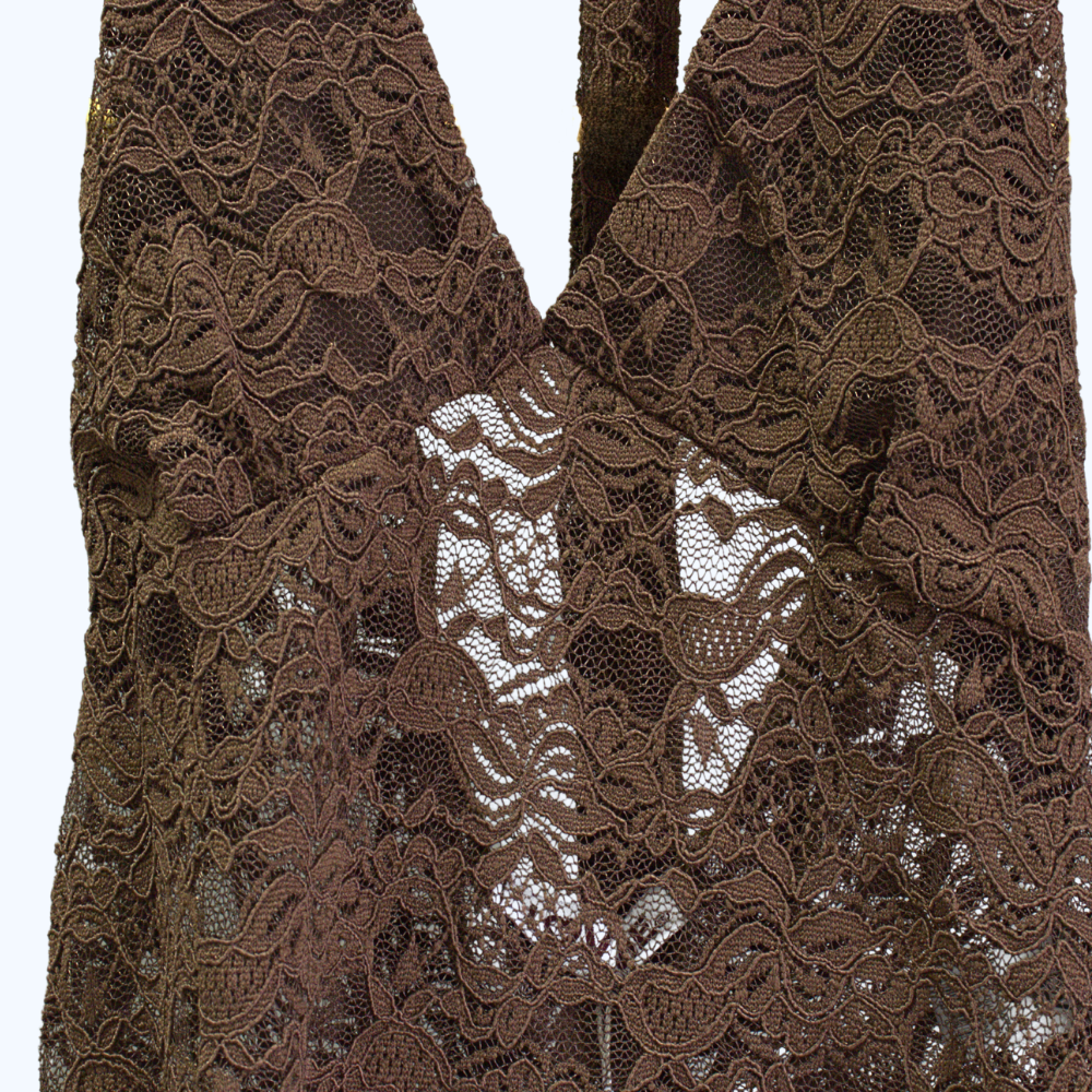 BLUSA HALTER DE ENCAJE LV2757