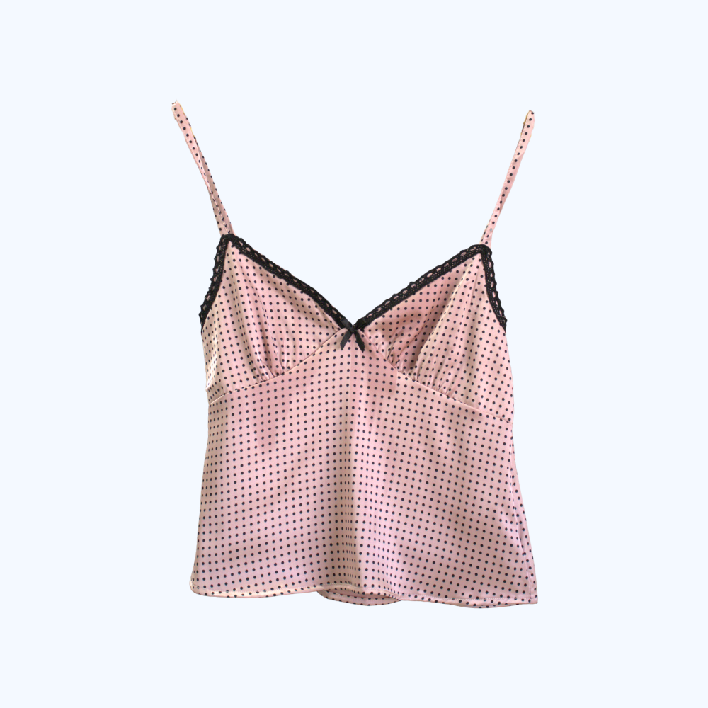 BLUSA DE TIRANTES SATINADA POLKA DOT LV2711