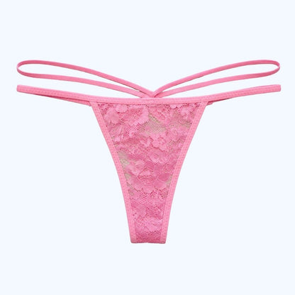 TANGA DE ENCAJE FLORAL 25003