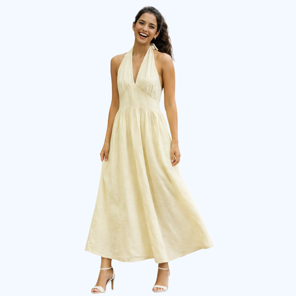 VESTIDO LARGO HALTER LV110717